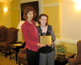 Christine A. Hook receives the  CMTA "I'm a Star" award 
