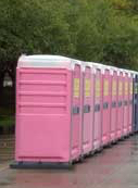 pink porta-potty